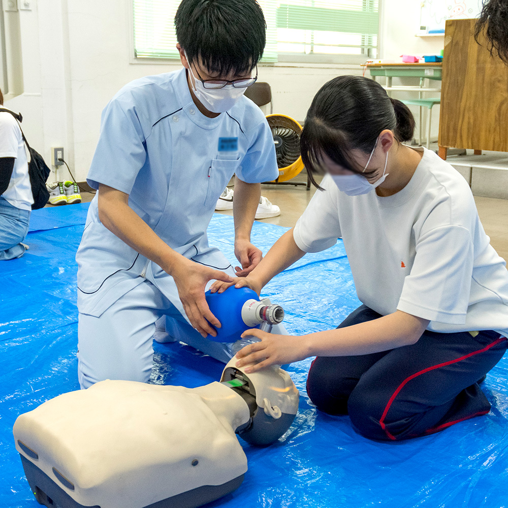 BLS 一次救命処置体験